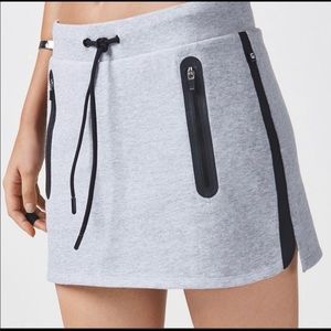 Fabletics grey sweatshirt Amara skirt